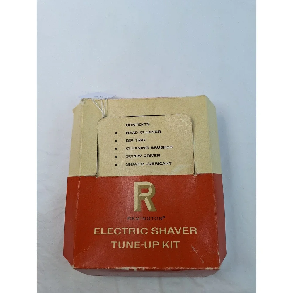 Vintage Remington Electric Shaver Tune-Up Kit Shaver Head Cleaner Lubricant